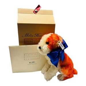 Steiff Molly Dog 1927 Replica, a limited edition.